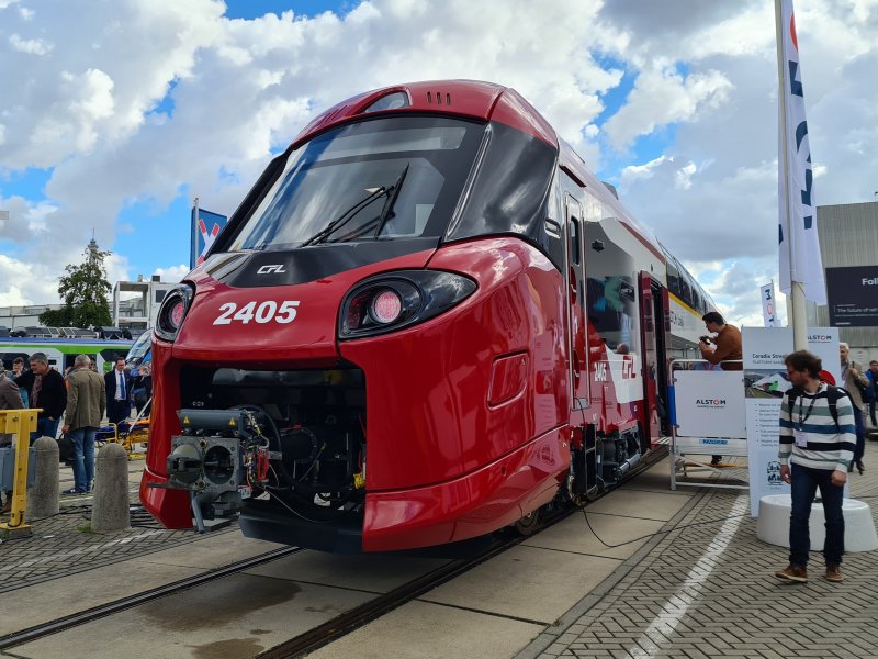 De CFL 2405 tijdens InnoTrans in Berlijn. (Rechten: Treinenweb)