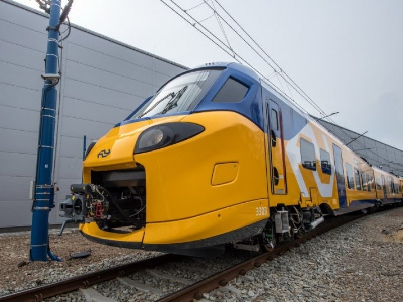 Het livrei van de nieuwe ICNG-B in de flow-stijl. (Foto: NS)