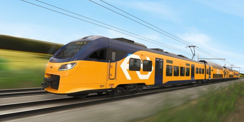 Het voorlopige ontwerp van de nieuwe trein. (Foto: NS)