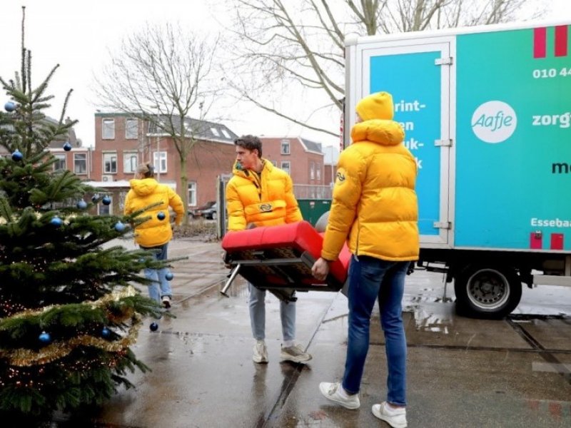 Treininterieur voor een verpleeghuis in Rotterdam. (Foto: NS)