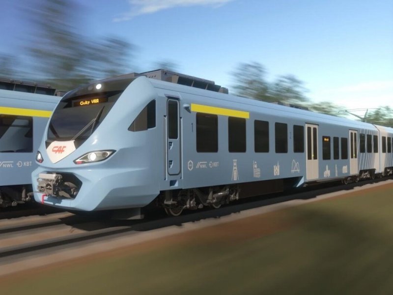 De nieuw te bouwen treinstellen voor VRR en NWL, waarvan het uiterlijk later gepresenteerd zal worden. (Foto: CAF)
