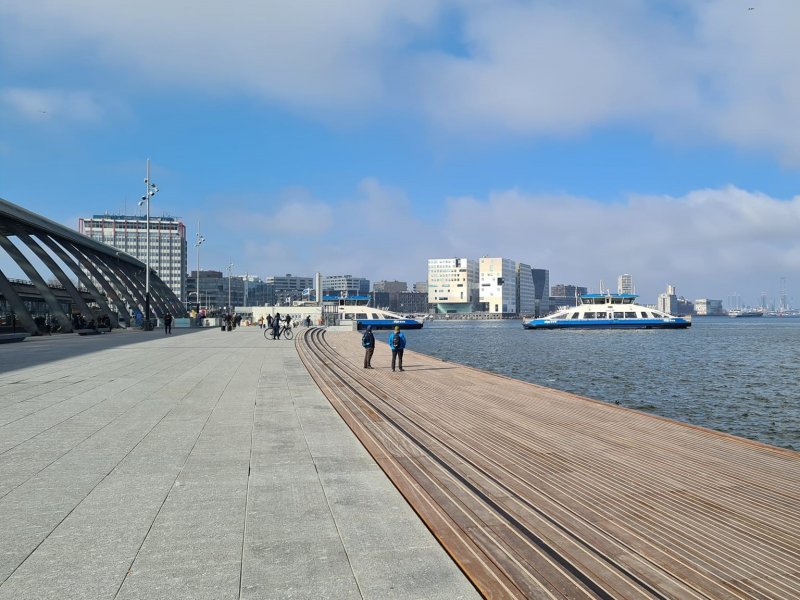 De nieuwe IJ-boulevard. (Foto: )