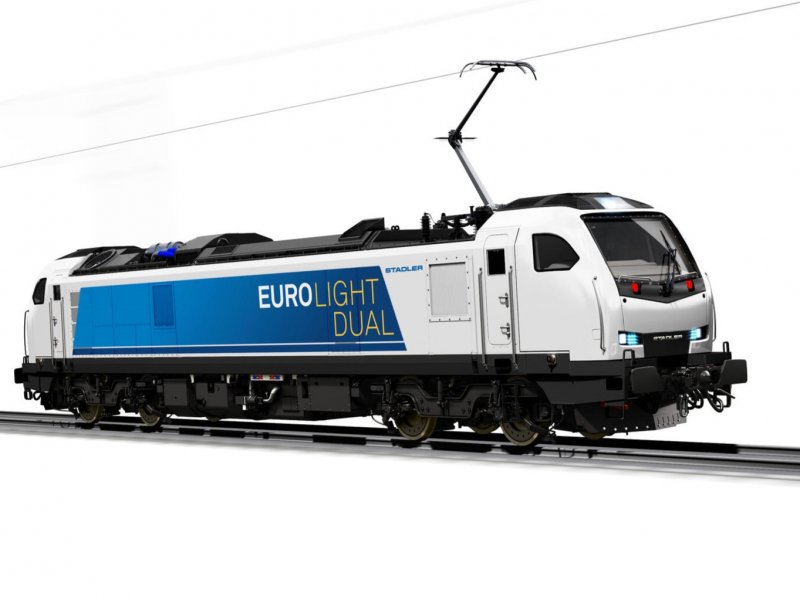 De locomotieven die Stadler levert aan Italië. Het definitieve ontwerp is nog niet bekend. (Foto: Stadler )