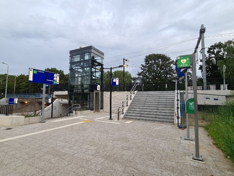 Het station is vorzien van nieuwe liften. (Foto: Treinenweb.nl)