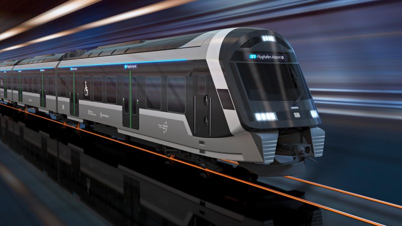 De nieuwe treinen kunnen een snelheid van maximaal 160 km/u halen. (Rechten: Siemens Mobility)