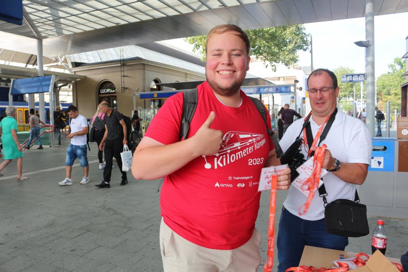 Vlogger en treinfanaat Bart Kromwijk deed net als voorgaande jaren ook weer mee. (Foto: Treinenweb.nl)