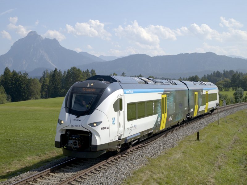 Siemens Mobility voltooit eerste testritten met waterstoftrein in Beieren