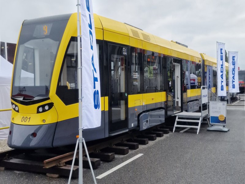 De Tango NF3 tram voor Sarajevo, Bosnie en Herzegovina tijdens Trako. (Rechten: Stadler)