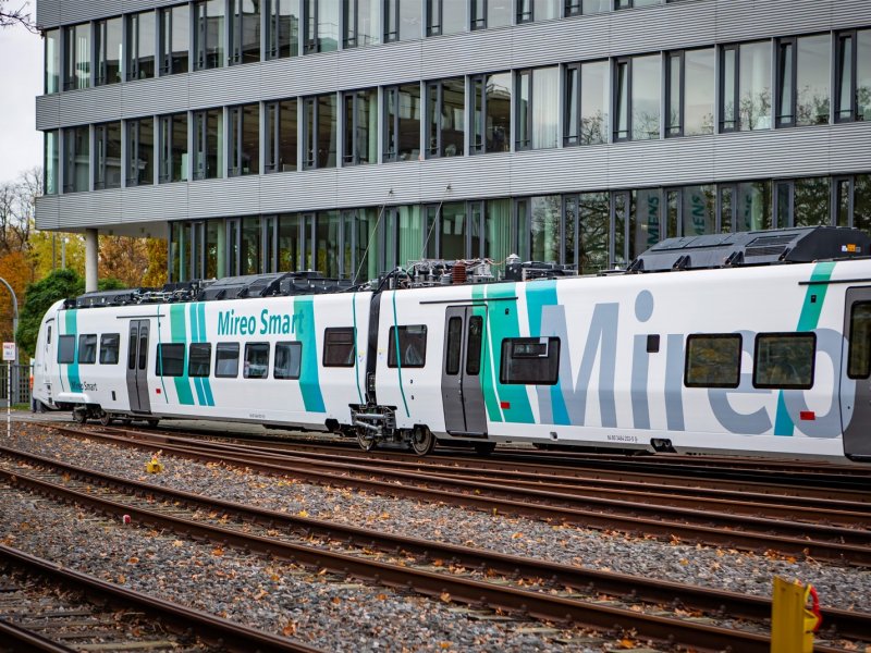 De nieuwe Mireo Smart op het werkplaatsterrein bij Krefeld (D). (Foto: Siemens AG)