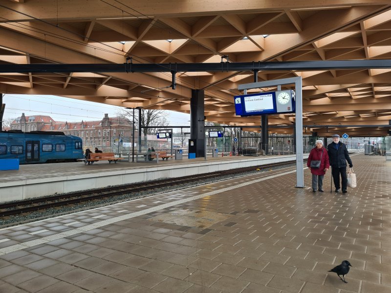 Het nieuwe station van Ede-Wageningen zal op 23 februari worden geopend.  (Foto: Treinenweb.nl)