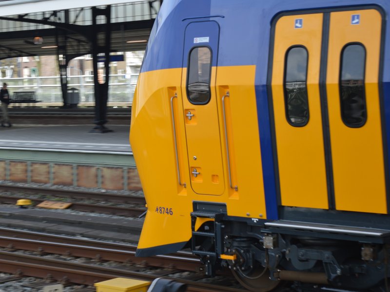 Het nummer boven de baanschuiver is voorzien van een klein koolmeesje. (Foto: Wijnand Keesmaat)