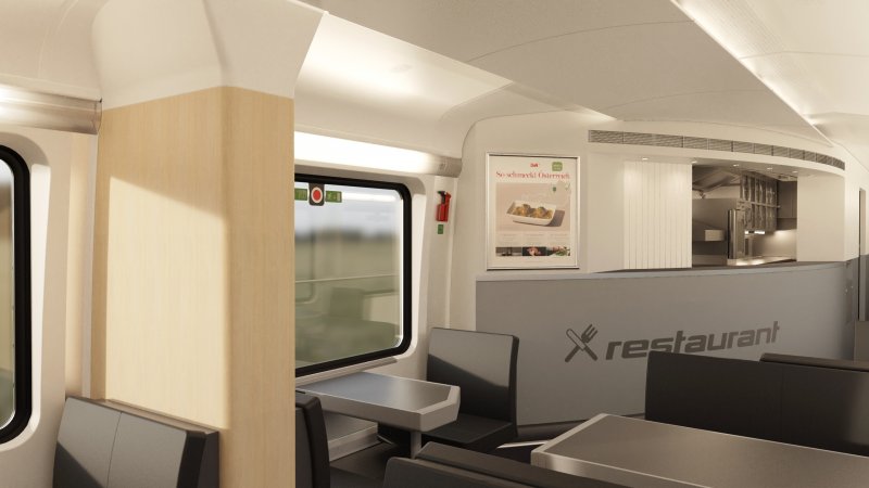 Om de honger te stillen kan je terecht in de bistro. (Rechten: ÖBB)