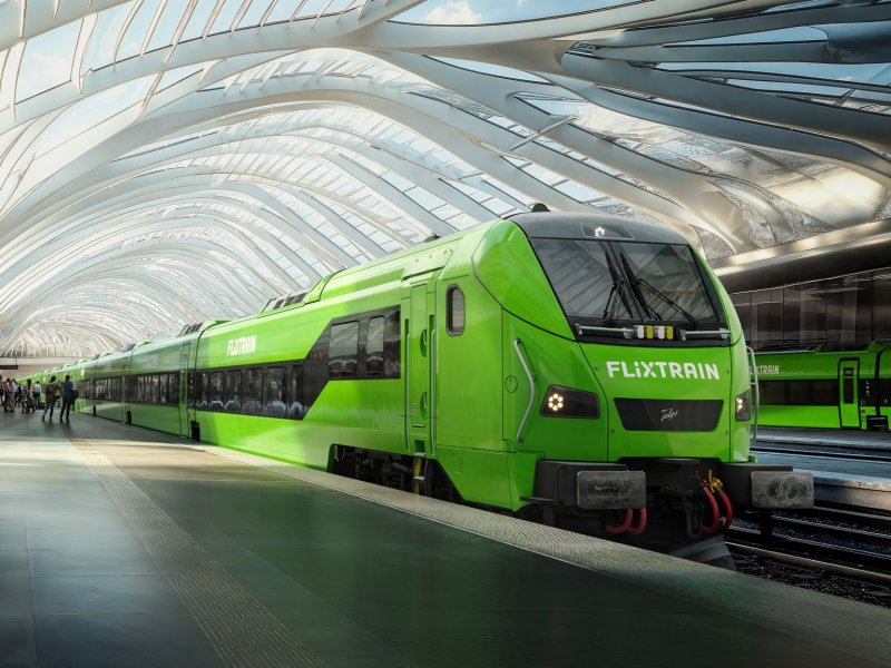 Een voorbeeld van de nieuwe Talgo-treinen voor FlixTrain. (Foto: Talgo)