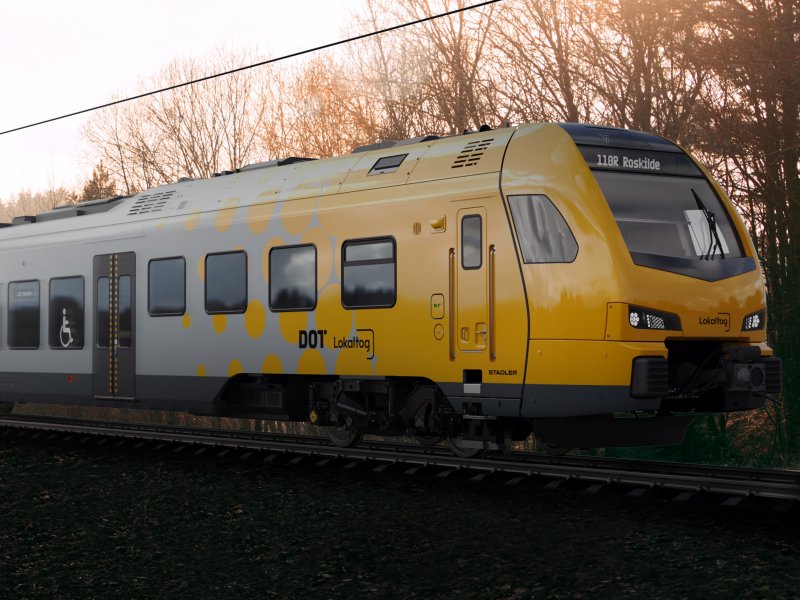 Een conceptafbeelding van de nieuwe treinen. (Foto: Stadler Rail)
