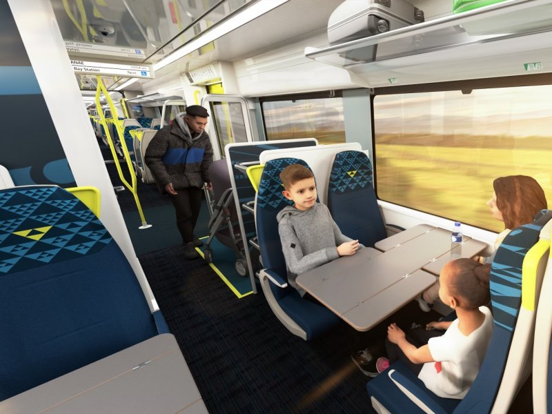 Reizigers kunnen genieten van alle comfort. (Foto: Alstom)