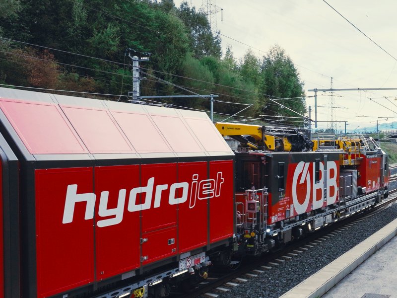 De Hydrojet van de BB voor drainageonderhoud. (Foto: BB / Mayer)