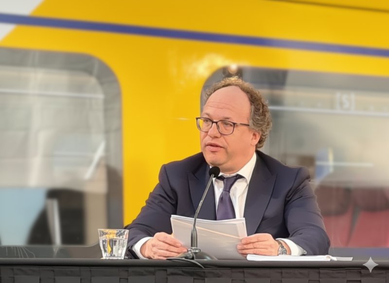 NS-topman Wouter Koolmees zal de NS voor korte periode even verlaten om het nieuwe kabinet op het goede spoor te brengen. (Foto: Clayweb / Treinenweb)
