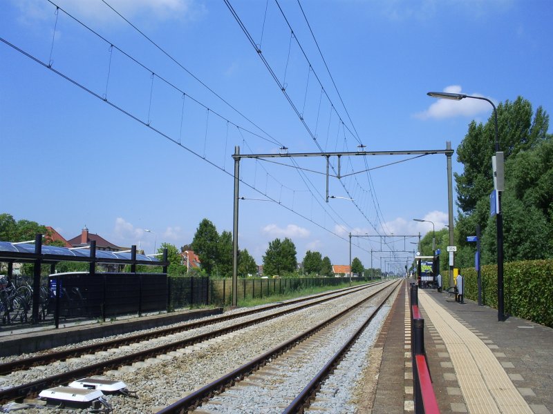 De Zeeuwse Lijn waar over enkele jaren treinen af en aan gaan rijden om het ERTMS-systeem uit te testen. (Foto: Beugelknakker (CC))