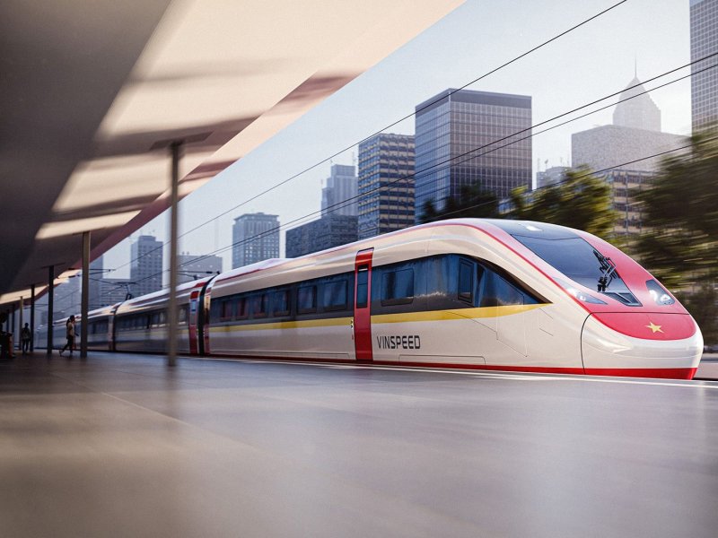 De Siemens Velaro Novo die in Vietnam zal worden ingezet. (Foto: Siemens Mobility)