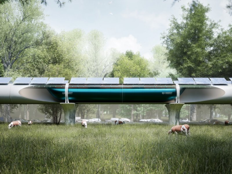 Als het aan Hart Hyperloop ligt, wordt de hyperloop het toekomstige snelle vervoersmiddel van het openbaar vervoer. (Foto: Hardt Hyperloop)
