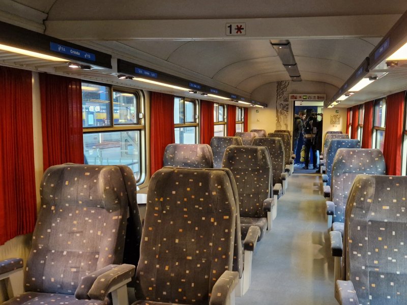 De eerste klasse wordt hier 'Comfort' genoemd. (Foto: Treinenweb/Clayweb)