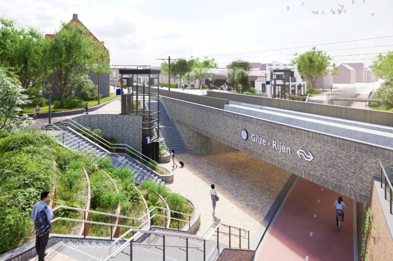 Dit jaar start vernieuwing stationsomgeving Gilze-Rijen