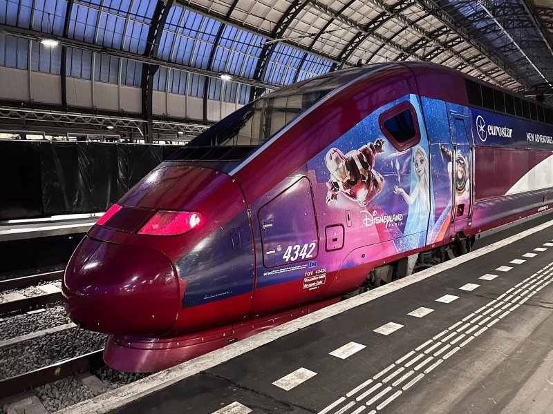 De bestickerde trein van de Eurostar. (Foto: Eurostar)