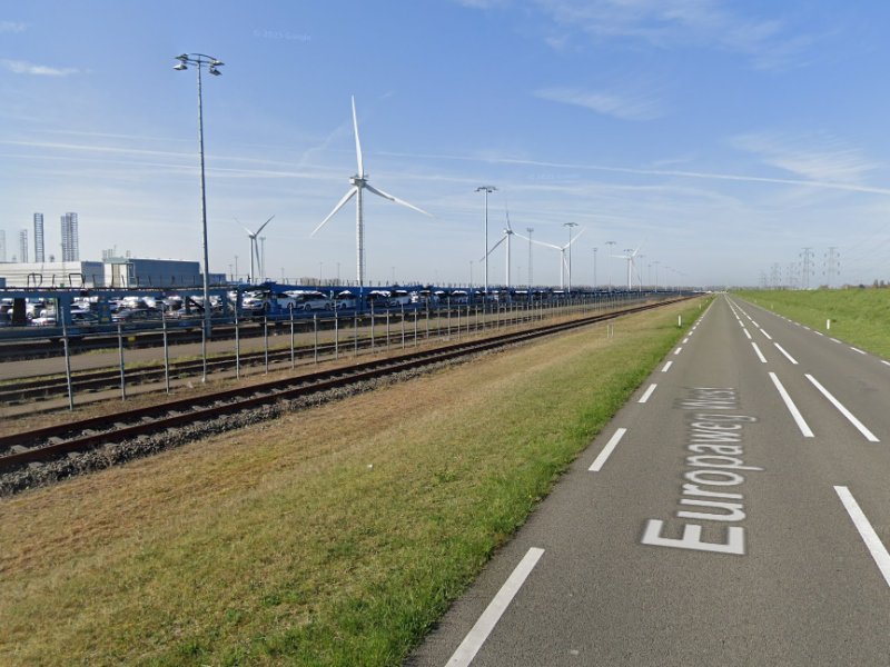 De havenspoorlijn in Vlissingen-Oost.  (Foto: Google Maps)