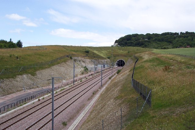 Een spoorwegtunnel in Europa